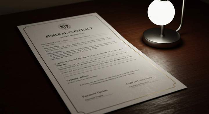 4.  un contrat obsèques
